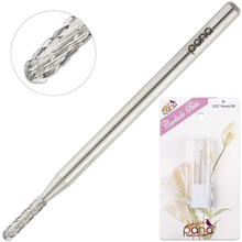 Load image into Gallery viewer, Premium PANA 3/32" Cuticle Clean Nail Carbide Bit for Professional, Nail Salon, Nail Trimmer, under Nail Cleaner, Electric Drill Machine, Manicure Tools (Silver round Bit, Medium)
