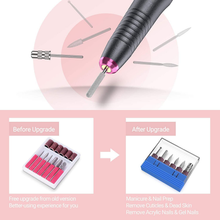 Load image into Gallery viewer, Melodysusie Electric Nail Drill, Portable Electric Nail Drill Machine for Acrylic Gel Nails, Professional Efile E File Manicure Pedicure Polishing Shape Tools for Home Salon Use, Grey