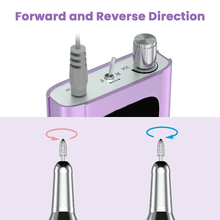 Load image into Gallery viewer, Delanie 35000RPM Professional Nail Drill Machine, Portable Nail Drills for Acrylic Nails, Electric Nail File Rechargeable Efile Nail Drill for Gel Nails Remove, Home and Salon Use Nail Tools (Purple)
