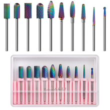 Load image into Gallery viewer, Makartt Nail Drill Bits Set, 10Pcs Tungsten Carbide Nail Drill Bits Remove Acrylic Poly Nail Gel Nail Polish B-36, 3/32 Inch for Acrylic Gel Nails Cuticle Manicure Pedicure