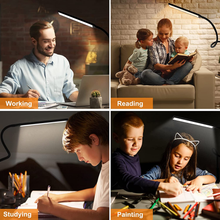 Load image into Gallery viewer, LED Desk Lamp, YOTUTUN Swing Arm Table Lamp with Clamp, Flexible Gooseneck Task Lamp, Eye-Caring Architect Desk Light, 3 Modes 10 Brightness Levels, Memory Function Desk Lamps for Home Office, 12W