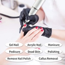 Load image into Gallery viewer, Electric Nail Drill, 30000RPM Professional Nail Kit Rechargeable Nail Drill & Cordless Nail Drill for Acrylic Gel Nails with Nail Drill Bits and Sanding Bands, Electric Nail File for Salon Use or Home