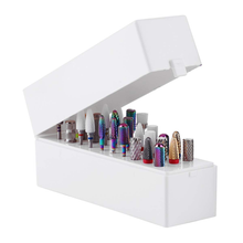 Load image into Gallery viewer, Makartt Nail Drill Bits Holder Dustproof Stand Displayer Organizer Container 30 Holes Manicure Tools (Not Inlcude Drill Bits) B-22