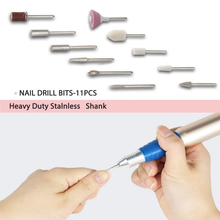 Load image into Gallery viewer, Nail Drill - Professional Nail Drill Machine 25000 Rpm Electric Nail Drill for Acrylic, Gel Nails, Manicure Pedicure Polishingwith 11Pcs Nail Drill Bits and Sanding Bands for Home and Salon Use