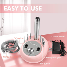 Load image into Gallery viewer, Professional Nail Drill - Btartbox Nail Drill Machine, Electric Nail Drills for Acrylic Nails Efile Nail Drill E File Kit for Home Salon Use, Pink