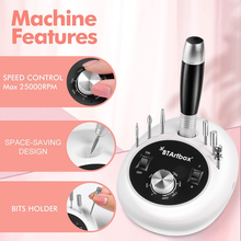 Load image into Gallery viewer, Acrylic Nail Drill - Btartbox Nail Drill Machine, Professional Nail Drill Electric Nail Drills for Acrylic Nails Efile Nail Drill E File Kit for Home Salon Use, White