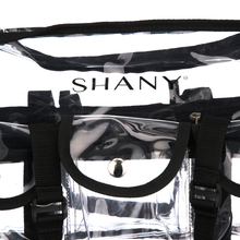 Load image into Gallery viewer, SHANY Clear Makeup Bag, Pro Mua Rectangular Bag with Shoulder Strap, Large