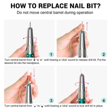 Load image into Gallery viewer, Melodysusie Professional Rechargeable 35000RPM Nail Drill, Cordless Portable Electric E File for Acrylic Gel Nails, Manicure Pedicure Shape Carve Tools with Low Noise Low Heat, Sparkle plus (Green)
