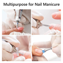 Load image into Gallery viewer, Melodysusie Diamond Cuticle Nail Drill Bits Set 10Pcs with Ceramic Nail Drill Bits Set 5Pcs for Acrylic Gel Nails Prep, Nail Art Tools for Manicure Pedicure, 3/32''(2.35Mm)