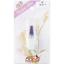 Load image into Gallery viewer, PANA Nail Carbide 5 in 1 Bit - Two Way Rotate Use for Both Left and Right Handed - Fast Remove Acrylic or Hard Gel - 3/32" Shank - Manicure, Nail Art, Drill Machine (Medium - M, Purple)