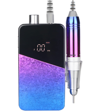 Load image into Gallery viewer, Electric Nail Drill Machine,Lumcrissy Professional Colorful Rechargeable 35000 Rpm Nail Drill Portable E-File with Battery,Portable Electric Acrylic Nail Tools,Polishing,Nail Removing (Rainbow)