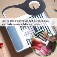 Load image into Gallery viewer, Nail Salon Dust Collector with Lamp for Acrylic Nails, Professional Nail Vacuum Cleaner Suction Fan with Stainless Steel Cuticle Pusher Manicure Tool (01)