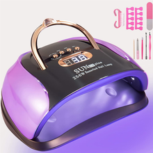 Load image into Gallery viewer, UV LED Nail Light, 256W High Power Nail Gel Light, 4 Timer Settings and Professional Manicure Nail Lamp with Automatic Sensor(Comes with 9 Free Gifts)