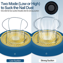 Load image into Gallery viewer, Extractor Vacuum Dust Collector, 45W 2 Mode Powerful Nail Dust Collector for Acrylic Gel Nails Salon Home Use, Blue