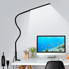 Load image into Gallery viewer, LED Desk Lamp, YOTUTUN Swing Arm Table Lamp with Clamp, Flexible Gooseneck Task Lamp, Eye-Caring Architect Desk Light, 3 Modes 10 Brightness Levels, Memory Function Desk Lamps for Home Office, 12W