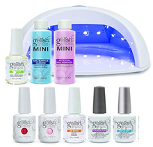 Load image into Gallery viewer, Gelish Pro Kit Bundle with Salon 18G LED Professional Gel Polish Curing Light Lamp, Basix Kit, Soak off Remover, and 2 Nail Polishes, 15 Ml