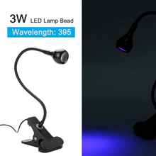 Load image into Gallery viewer, YIMOSI USB 3W LED UV Ultraviolet Phone Glue Curing Lamp,Uv Led Nail Lamp for Gel Nails,Portable Clamp Flexible Desk Lamps for Mobile Repair,Plug and Play Silver