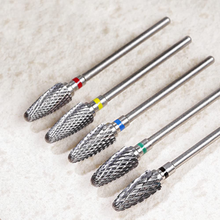 Load image into Gallery viewer, Fantexy Nail Drill Bits Set for Acrylic Nails,3/32 Inch Professional Tungsten Nail File Bits Nail Art Tools,Manicure Pedicure Shapen Remove Tools, Home Salon Use(5Pcs)