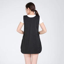 Load image into Gallery viewer, YUENA CARE Hairdresser Apron for Hair Stylist Salon Aprons Waitress Clothes Vest with Pockets Black