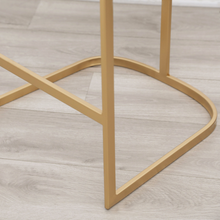 Load image into Gallery viewer, Devon & Claire Celina White Faux Fur Bar Stool