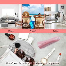 Load image into Gallery viewer, Makartt Rechargeable UV Nail Lamp Cordless 5W Nail Dryer Gel Lamp UV Light for Gel Nails Poly Nail Portable Lightweight Gel Lamp Nail Art Equipment White Pink C-12