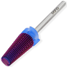 Load image into Gallery viewer, PANA Nail Carbide 5 in 1 Bit - Two Way Rotate Use for Both Left and Right Handed - Fast Remove Acrylic or Hard Gel - 3/32" Shank - Manicure, Nail Art, Drill Machine (Medium - M, Purple)