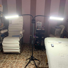 Load image into Gallery viewer, CLDRHD Dual Arm LED Portable Lighting Lamp,Mobile Phone Bracket,Designed for Lash, Tattoo, Nail and Makeup Artists or Photography, Reading, Streaming