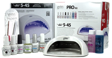 Load image into Gallery viewer, Gelish Pro Kit Bundle with Salon 18G LED Professional Gel Polish Curing Light Lamp, Basix Kit, Soak off Remover, and 2 Nail Polishes, 15 Ml