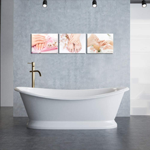 Load image into Gallery viewer, HOMEOART 3 Pieces Beauty Salon Wall Pictures Nail Salon Decor Pedicure & Manicure Poster Canvas Prints Framed, 12"X16"X3 Pieces