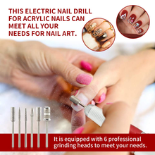 Load image into Gallery viewer, Professional Nail Drill Machine 30000RPM, Electric Nail Drill Cordless Efile Nail Drill Rechargeable Nail Drill Acrylic Nail Drill, Nail Drills for Acrylic Nails Portable E-File Nail Drills