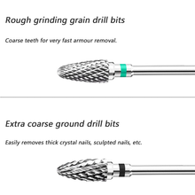Load image into Gallery viewer, Fantexy Nail Drill Bits Set for Acrylic Nails,3/32 Inch Professional Tungsten Nail File Bits Nail Art Tools,Manicure Pedicure Shapen Remove Tools, Home Salon Use(5Pcs)