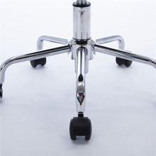 Load image into Gallery viewer, Swivel Stool Rolling Salon Bar Stool with White Plush Fur Facial Stool Chair with Wheels for Spa Tattoo Massage Gas Lift Height Adjustable