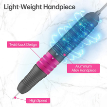 Load image into Gallery viewer, Delanie Professional Nail Drill, 35000 Rpm, High Speed, Low Noise, Low Vibration, Low Heat, Electric Efile for Acrylic Nails, E-File Kit for Shaping, Removing Gel Nails Gray (Non-Rechargeable)