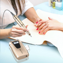 Load image into Gallery viewer, Cordless Nail Drill - Portable Efile Nail Drill, Btartbox 30000RPM Nail Drill Machine Rechargeable Electric Professional Nail Drill for Acrylic Nails, Gift for Women Home and Salon Use, Gold