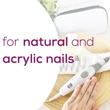 Load image into Gallery viewer, Beurer Professional Nail Drill Kit for Manicure Pedicure - Electric Nail File Set with 7 Attachments - Nail Care Tool with 2 Speeds - All in One Trimmer Nail Grinder, MP32