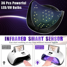 Load image into Gallery viewer, UV LED Nail Lamp 168W, JIRTH Gel Polish Nail Dryer with 4 Timer Setting/Auto Sensor/Lcd Display Professional Salon Quick Dry Nail Polish Curing Lamps, UV Light Gel Manicure Kit Nail Art Tools (White)