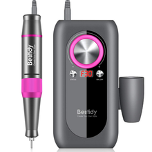 Load image into Gallery viewer, Bestidy Nail Drill Machine,30000Rpm Professional Rechargeable Nail Drill Kit with Phone Power Bank Portable Electric Acrylic Nail Tools for Exfoliating,Grinding,Polishing (Gray)