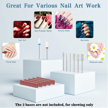 Load image into Gallery viewer, ENGERWALL 2022 the Latest Upgraded Nail Drill, 35000 RPM Electric Nail Drill with Touch Buttons and HD LED Display, Perfect for Both DIY Nail Art at Home and Professional Manicure in Salon