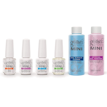 Load image into Gallery viewer, Gelish 18G Gel LED Nail Polish Bundle β 18G LED Gel Polish Curing Light + Mini Basix Gel Nail Polish Prep Kit + Petal 9 Ml Gel Polish Set with 5 Polish Colors