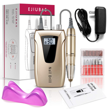 Load image into Gallery viewer, Cordless Nail Drill - Portable Efile Nail Drill, Btartbox 30000RPM Nail Drill Machine Rechargeable Electric Professional Nail Drill for Acrylic Nails, Gift for Women Home and Salon Use, Gold
