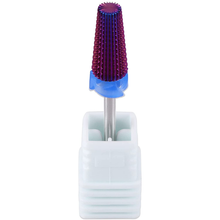 Load image into Gallery viewer, PANA Nail Carbide 5 in 1 Bit - Two Way Rotate Use for Both Left and Right Handed - Fast Remove Acrylic or Hard Gel - 3/32" Shank - Manicure, Nail Art, Drill Machine (Medium - M, Purple)