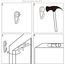 Load image into Gallery viewer, Conipit Barbershop Tools Wall Picture Hair Salon Canvas Art for Bathroom Black and Gold Picture Motivational Quote Painting Prints Gallery Wrapped Ready to Hang 3 Pieces