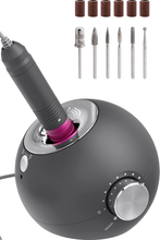 Load image into Gallery viewer, Delanie Professional Nail Drill, 35000 Rpm, High Speed, Low Noise, Low Vibration, Low Heat, Electric Efile for Acrylic Nails, E-File Kit for Shaping, Removing Gel Nails Gray (Non-Rechargeable)