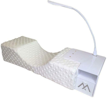 Load image into Gallery viewer, EMVANV Eyelash Extension Set, Ergonomic U-Shaped Memory Foam Pillow Acrylic Shelf Adjustable USB LED Light Makeup Tool Set for Beauty Salon