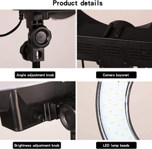Load image into Gallery viewer, GSKAIWEN 18Inch 65W LED Makeup Ring Light with Mirror for Eyebrow Tattoo Light Lash Lamp Beauty Light Eyelash Extension Lamp Studio Video Photography Light with Tripod Phone Holder Mirror and Bag
