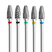 Load image into Gallery viewer, Fantexy Nail Drill Bits Set for Acrylic Nails,3/32 Inch Professional Tungsten Nail File Bits Nail Art Tools,Manicure Pedicure Shapen Remove Tools, Home Salon Use(5Pcs)