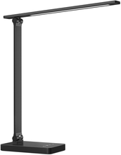 Load image into Gallery viewer, Lepro LED Desk Lamp Dimmable Home Office Lamp Touch Control 9W Bright Reading Table Lamp, 3 Color Modes with 5 Brightness Level, Eye Caring Diffused Natural Light, Sleek Modern Task Lamp (Black)