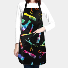 Load image into Gallery viewer, Kitchen BBQ Bib Apron Waterproof and Oil Proof Great for Men Women Adult Adjustable Bib Aprons with 2 Pockets