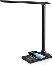 Load image into Gallery viewer, LED Desk Lamp with 10W Fast Wireless Charger, USB Charging Port,1800Lux Super Bright,5 Lighting Mode,