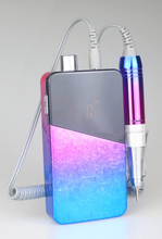 Load image into Gallery viewer, Electric Nail Drill Machine,Lumcrissy Professional Colorful Rechargeable 35000 Rpm Nail Drill Portable E-File with Battery,Portable Electric Acrylic Nail Tools,Polishing,Nail Removing (Rainbow)